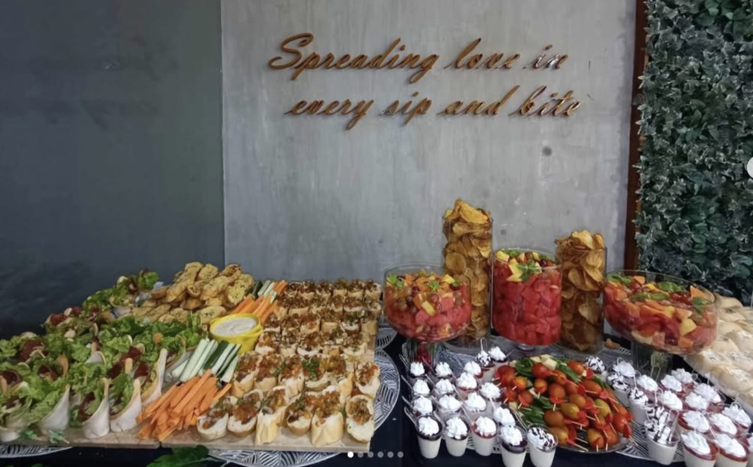 Grazing table at Te'Amo Café